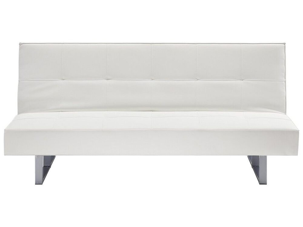 Faux Leather Sofa Bed White Derby Small Furniture Lamps Faux Leather Sofa Bed White Derby Small