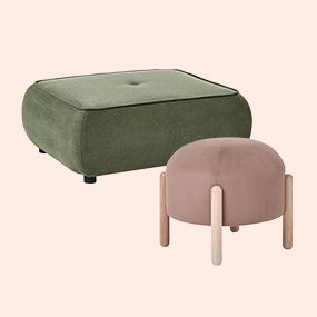 Upholstered Pouffes & Stools
